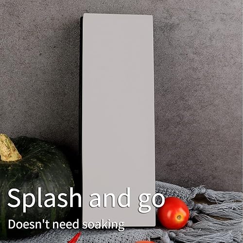 Miniatura 9 de La piedra afiladora de cuchillos de piedra de afilar corta rápidamente Splash and Go No es necesario remojar el afilador de cuchillos de grano fino