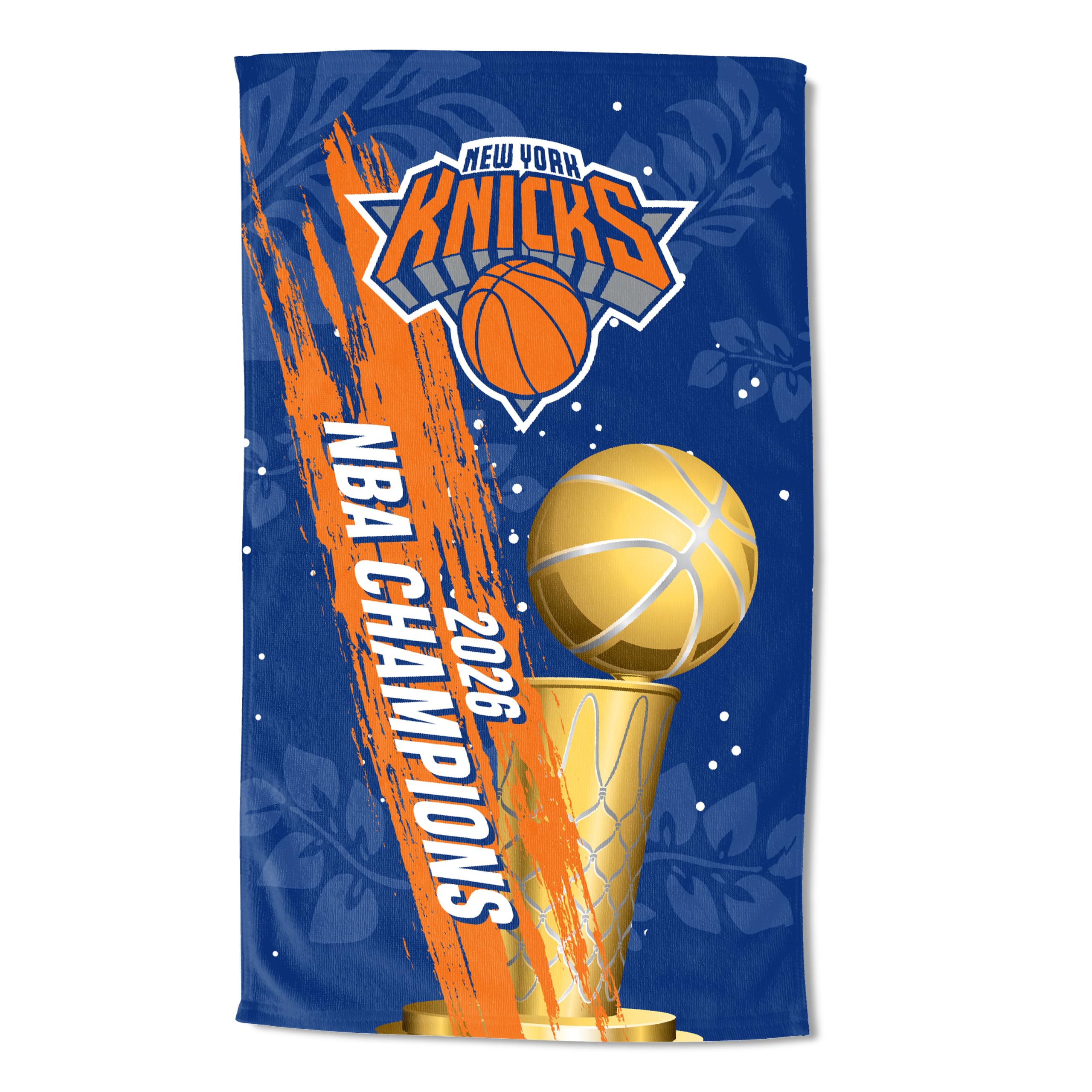 Northwest New York Knicks 2026 NBA Champions Sand Free Waffle Beach Towel, Lightweight Quick Dry Polyester Bath, Pool Swim Travel Fan Gear, 35 x 60 Inch