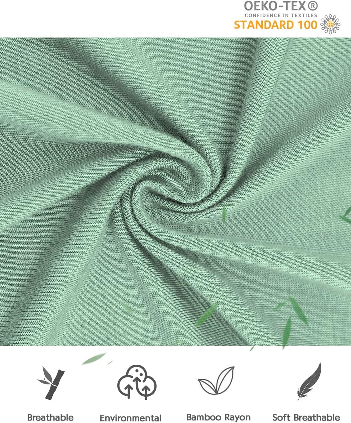 Jimonda Baby Footless Pajamas,Two Zip Closure Long Sleeve Romper,Infant Clothes Pjs 4 Pcs - Image 2