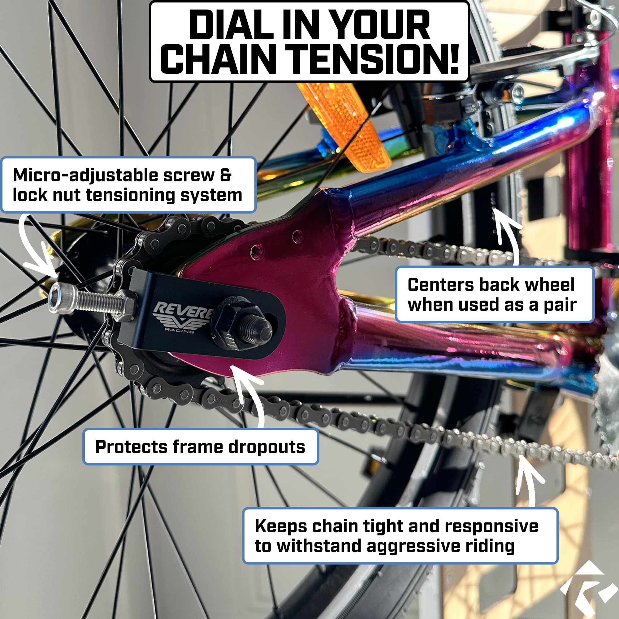 Amazon | リバース チェーンテンショナー ブラック | Revere Bicycles