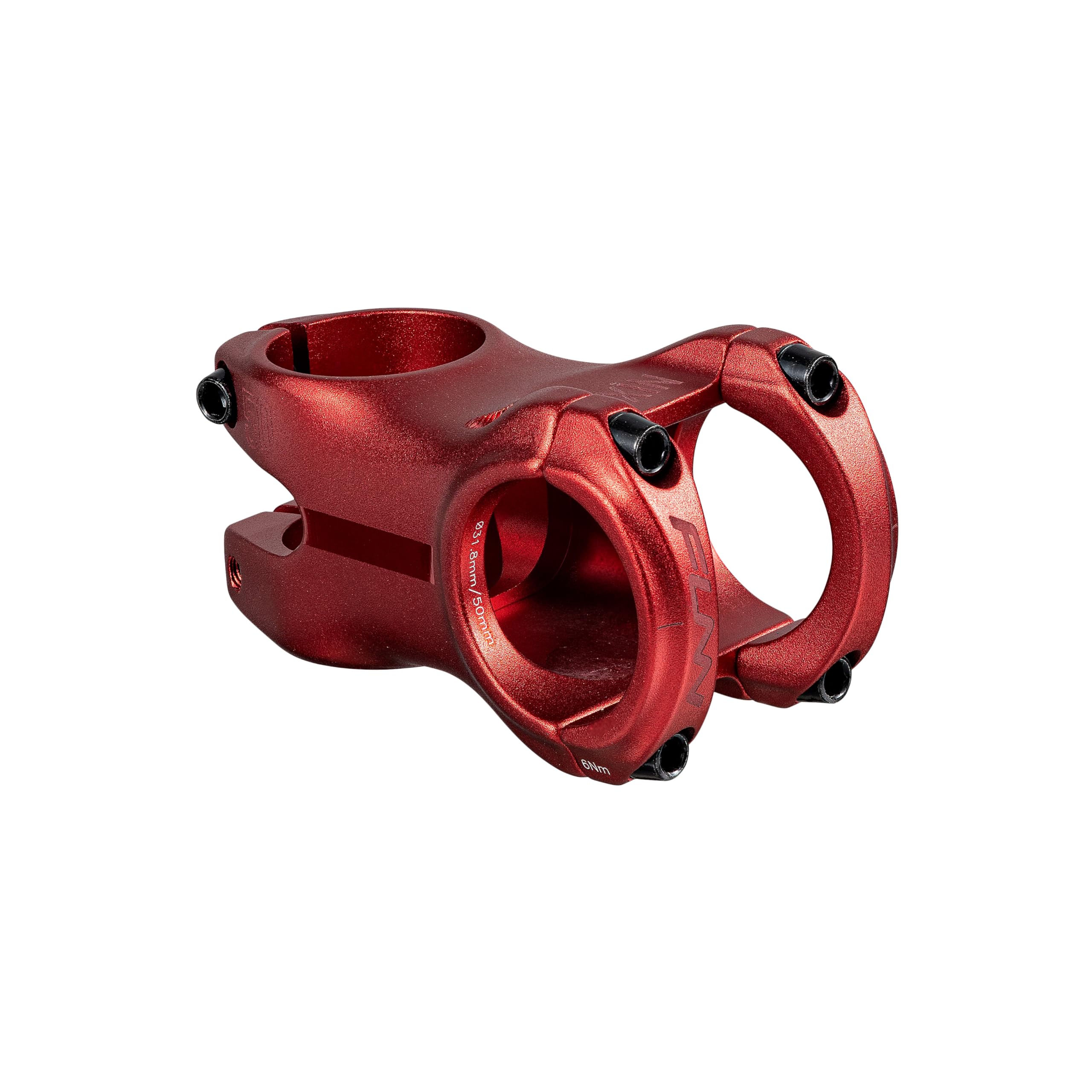 Funn Nixie Bike Riser Stem with 20mm Rise - Length 50mm stem with 31.8mm Bar Clamp, Bike Stem for Mountain Bike, BMX Bike, Road Bike and Gravel Bike (Red)