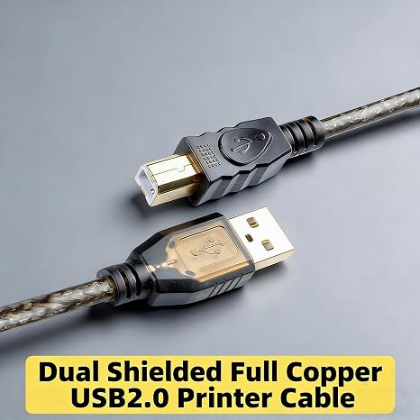 USB 2.0 Printer Cable 10ft (3M)