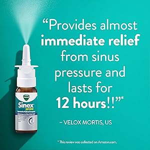 Vicks Sinex SEVERE Allergy & Sinus Nasal Spray, Original Ultra Fine Mist, Decongestant Medicine, Relief from Nasal Congestion due to Cold or Allergy, Sinus Pressure Relief, 265 Sprays x 2
