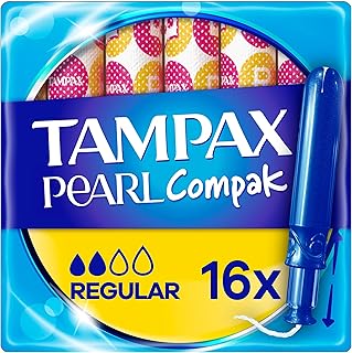 Tampax Pearl Compak レギュラータンポン アプリケーターX16付き TampaxのN°1 快適性と保護性と裁量性の組み合わせ