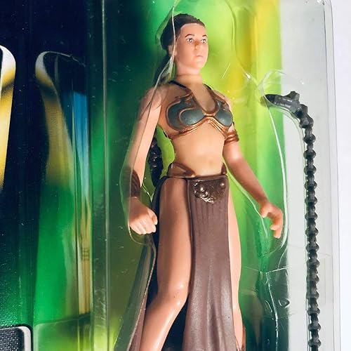 Miniatura 3 de Star Wars Tarjeta Verde el poder de la Fuerza Princesa Leia Organa prisionero de Jabba Figura de acción con marco de congelación Slide 375inches