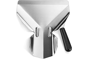 New Star Food Service 37807 Stainless Steel Commercial French Fry Scoop with Right Handle