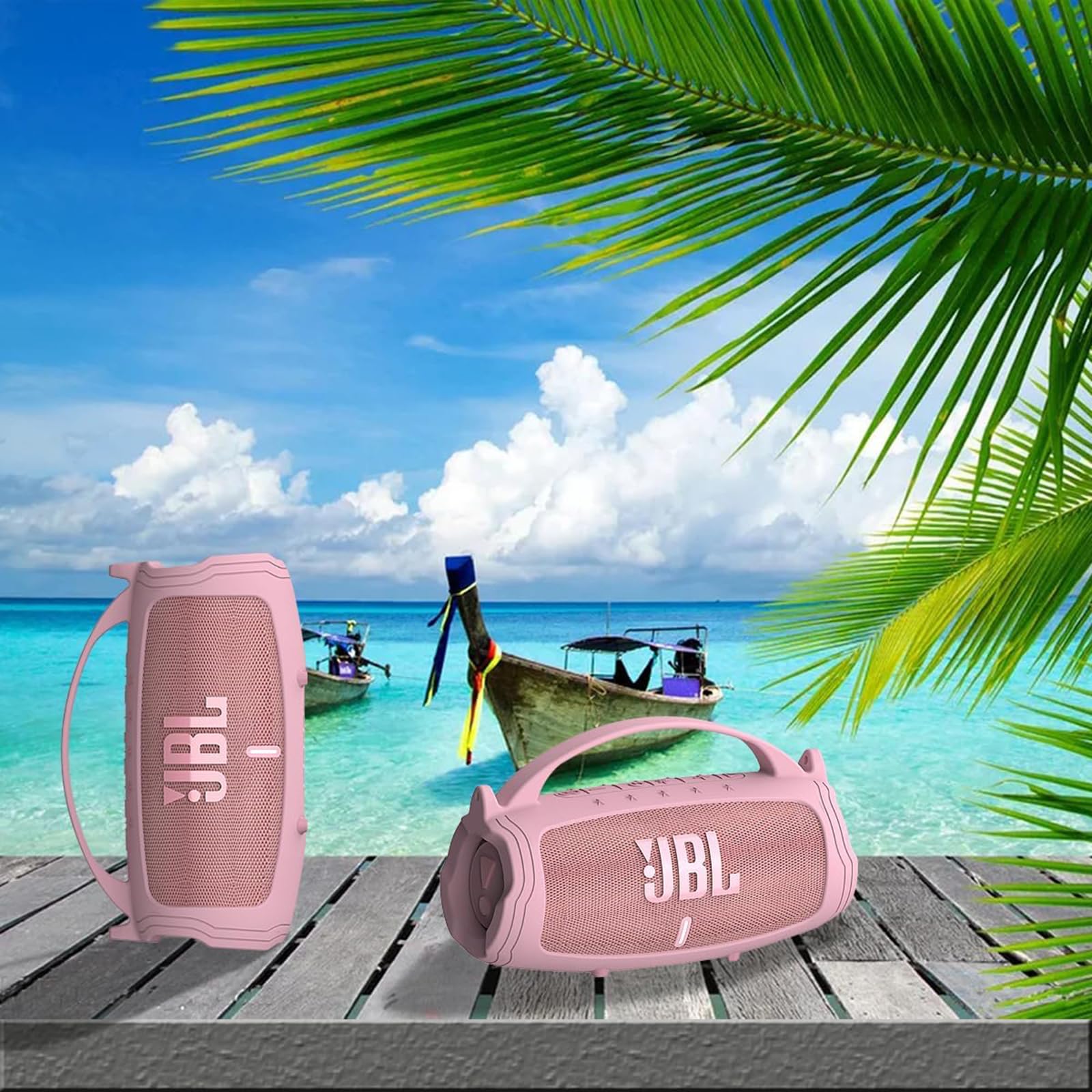 Custodia in silicone per altoparlante Bluetooth portatile JBL Charge 4/Charge 5, custodia accessori