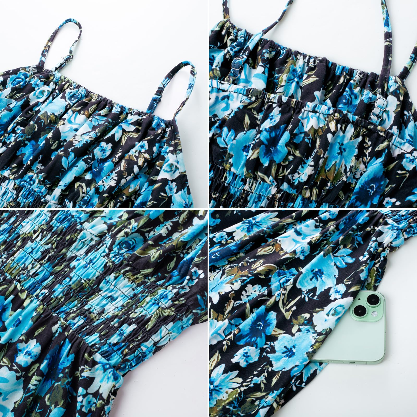 GRACE KARIN Femme Robe de Plage à Bretelles Robe élégante de Vacances