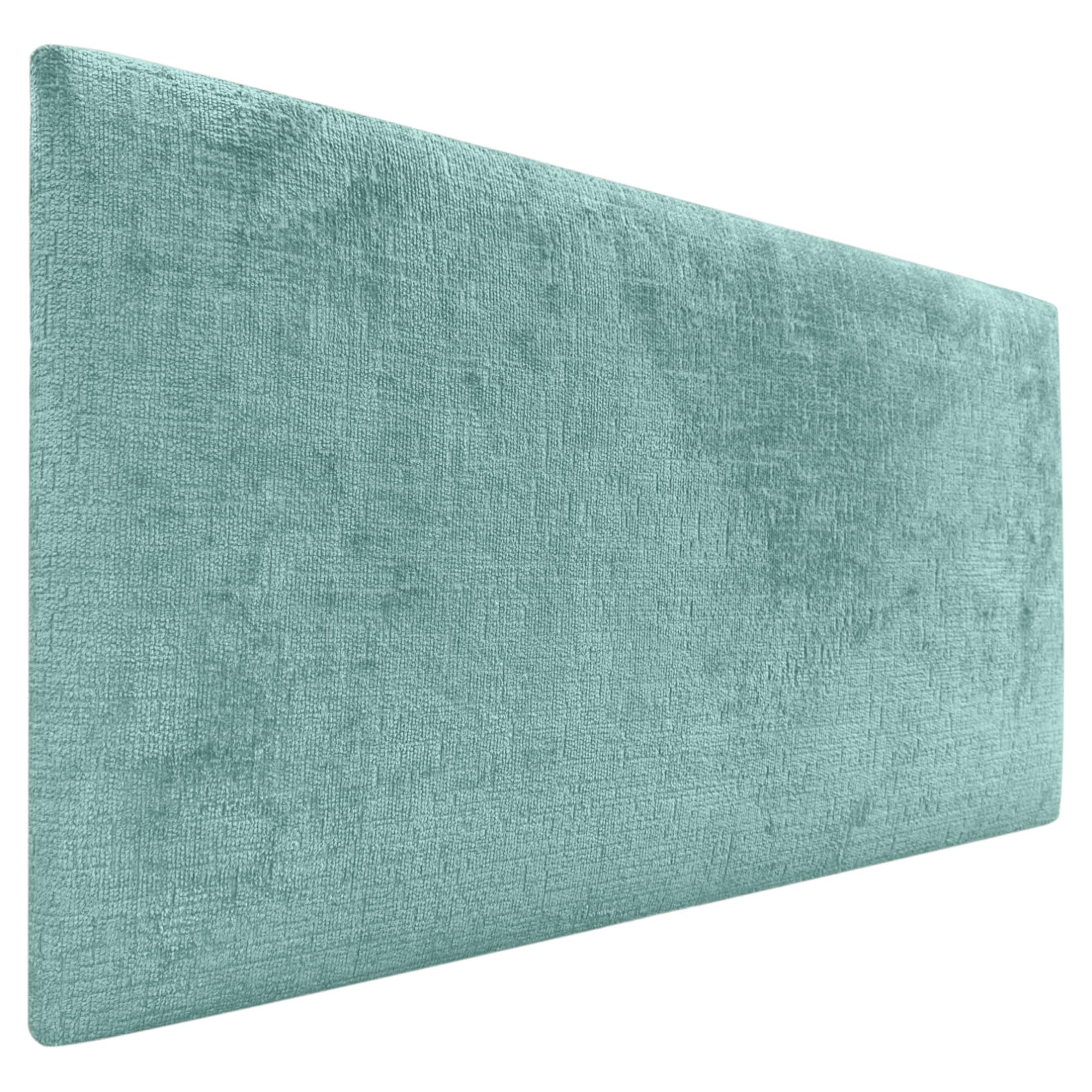DHOME Cabecero Acabado Lana Ecológica Premium Liso Cabezal Tapizado Cama Dormitorio Acolchado Winter Luxury (Verde Agua, 90 cm)