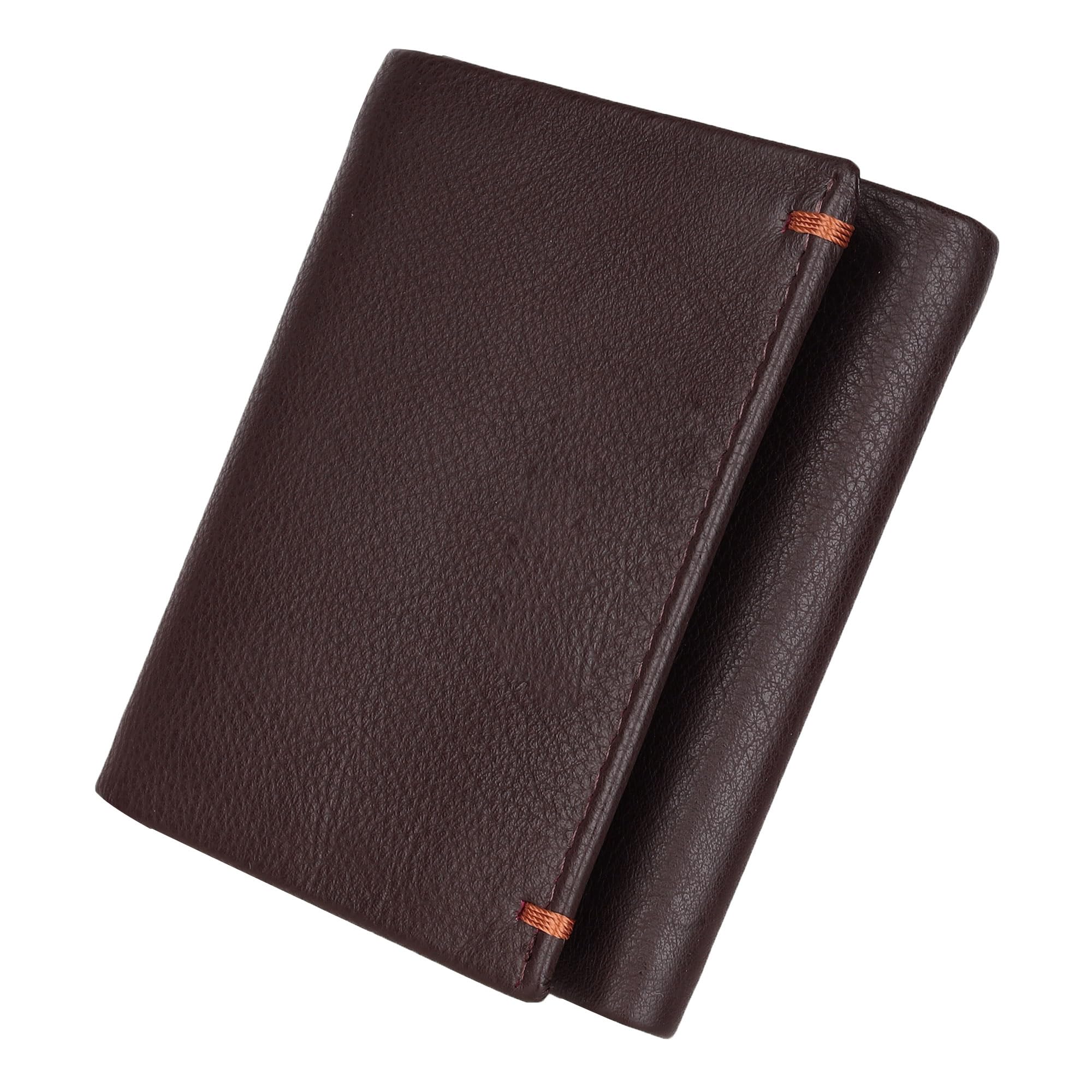 KM Men Genuine Nppa Leather Wallet 3 fold with RFID Protected Technology 10 Card Slots-image-17