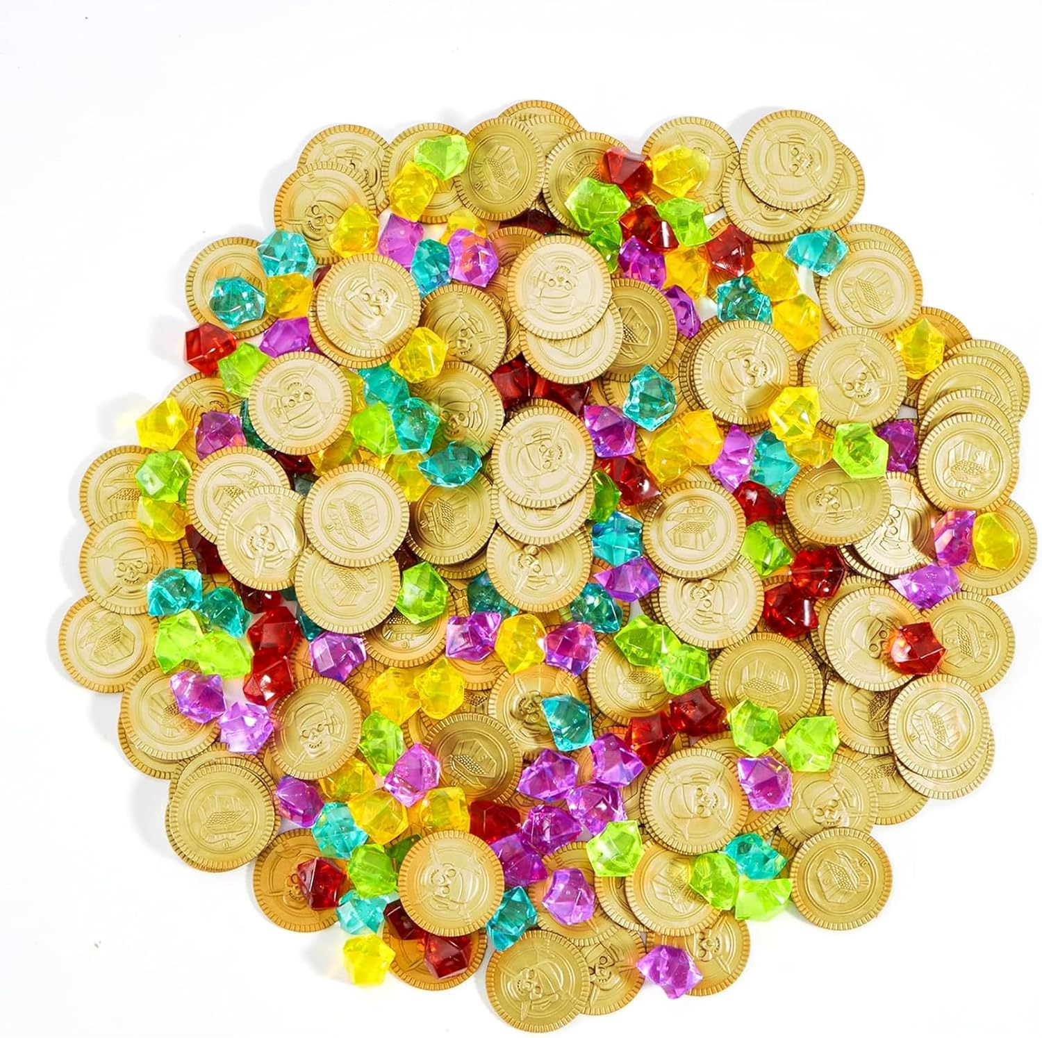 Tesoro pirata con 80 monedas y 80 gemas