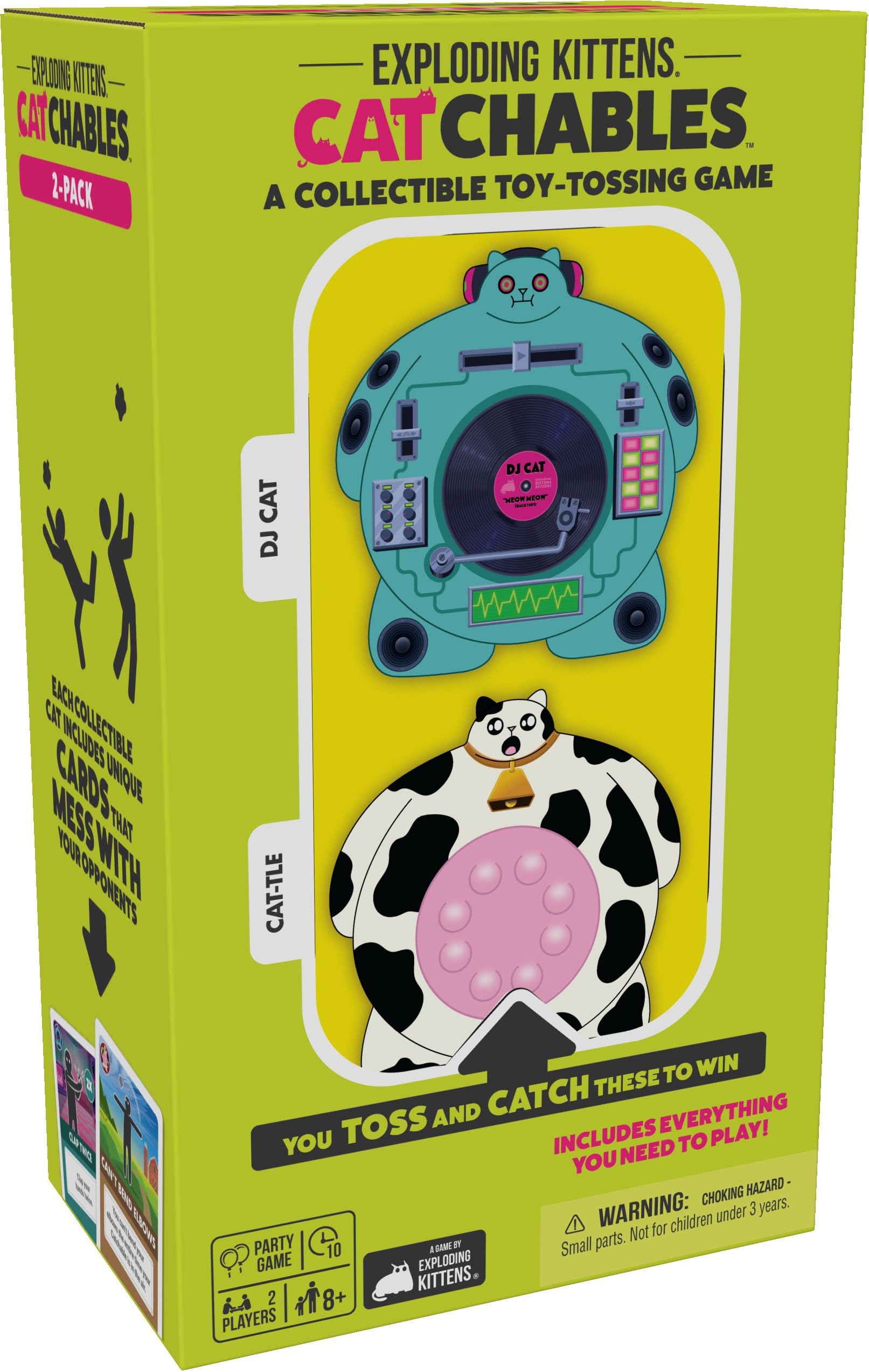 Asmodee juego de cartas Exploding Kittens Catchables DJ Gato y Gatito extensión