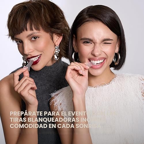 Miniatura 9 de InoPro Kit de tiras blanqueadoras de dientes naturales 14 tratamientos - Blanqueador para dientes sensibles, sin peróxido con papaína, bromelina