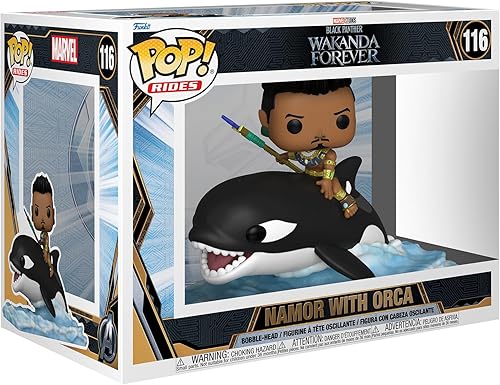 Funko Pop! Ride Super Deluxe Black Panther - Wakanda Forever, Namor con Orca