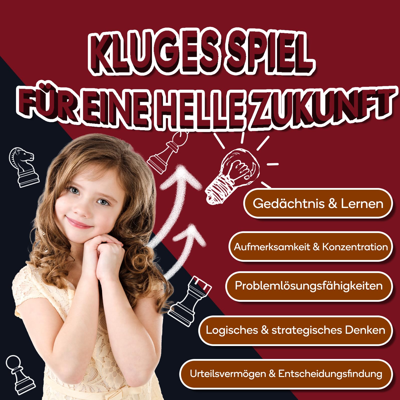 Elektronischer Schachcomputer mit Sprachtrainer & KI – Magnetisches Schachbrett mit Interaktivem Lernsystem – Für Anfänger, Fortgeschrittene, Kinder & Erwachsene (Deutsch)