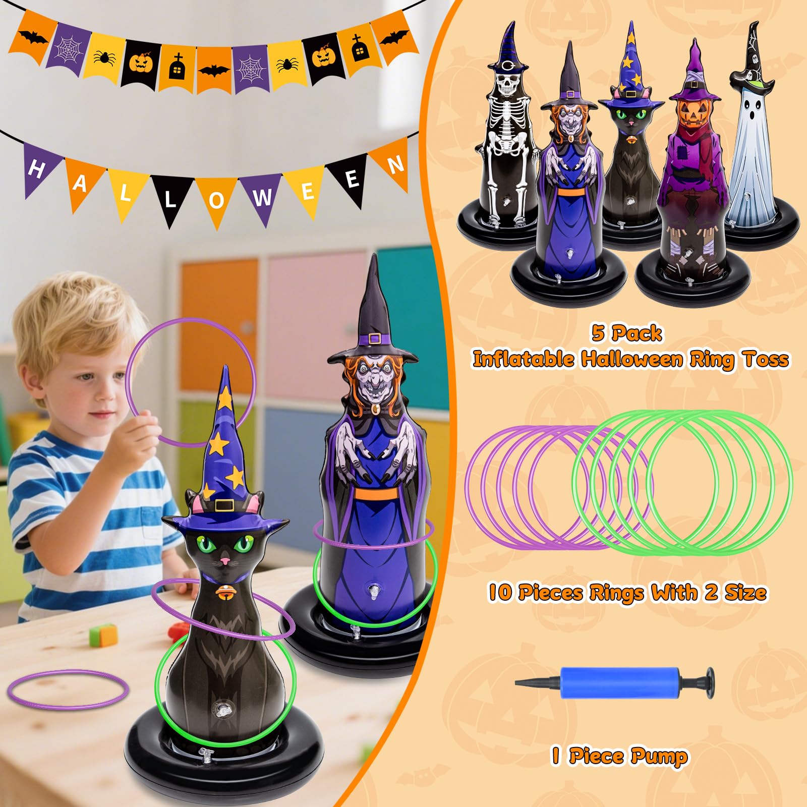 Halloween Ring Toss Game Set - Image 2