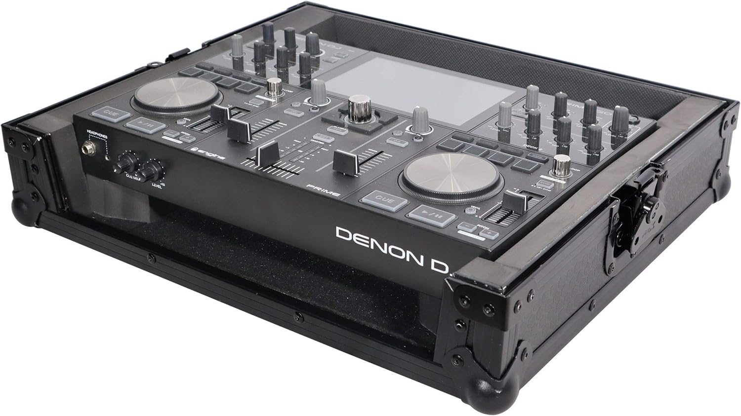 ProX X-PRIMEGO BL ATA Style Travel Flight Case for Denon DJ Prime Go Digital Controller - Black On Black