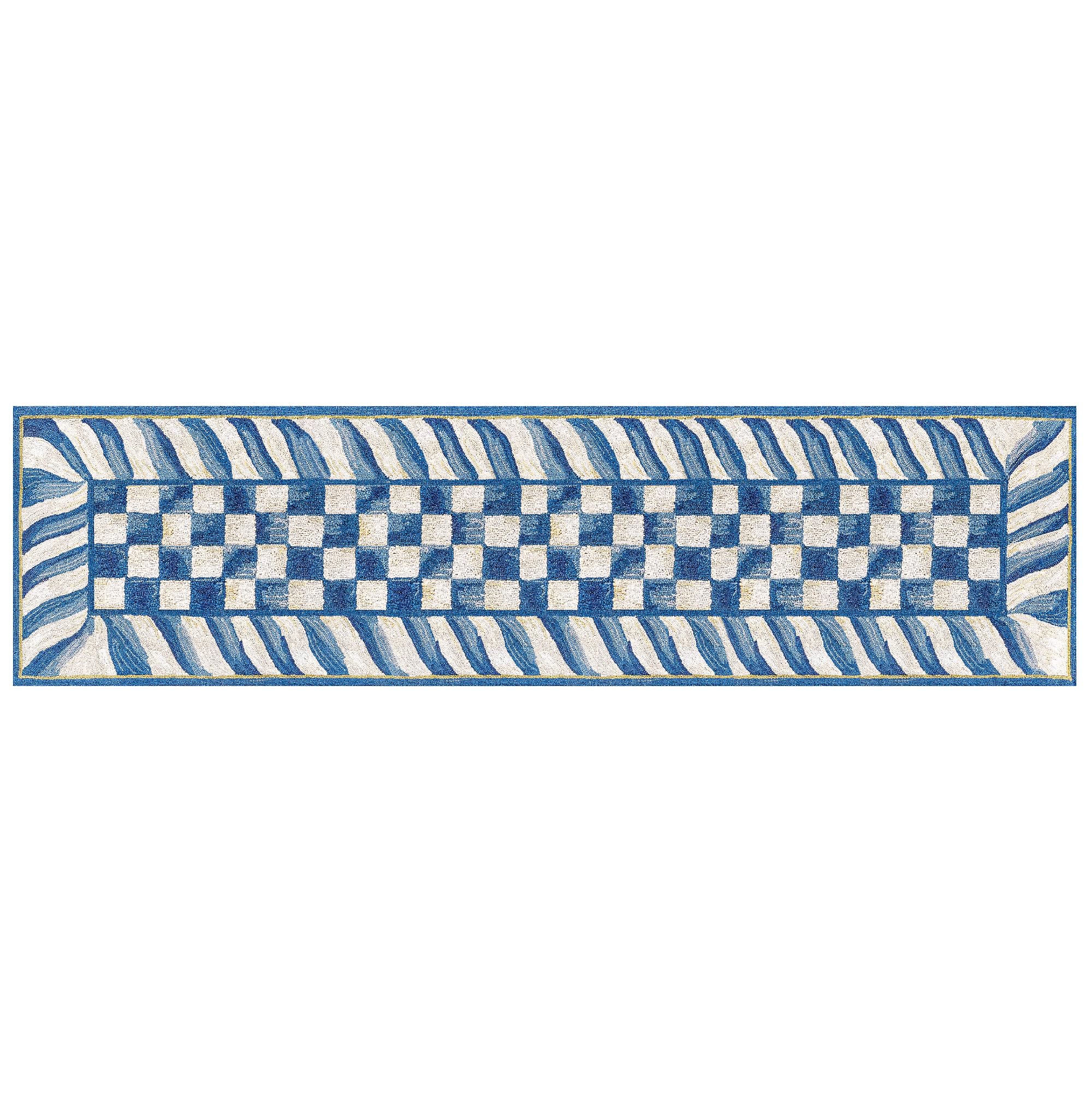 【新品・タグ付き】MACKENZiE-CHiLDS  CHECKラグ 新品・タグ付き】MACKENZiE-CHiLDS CHECKラグ 新品・タグ付き