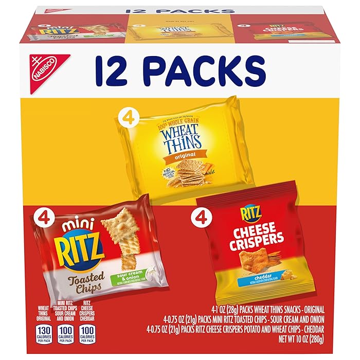 Buy Nabisco Cracker Variety Pack, RITZ Mini Toasted Chips Sour Creme and Onion, RITZ Cheese
