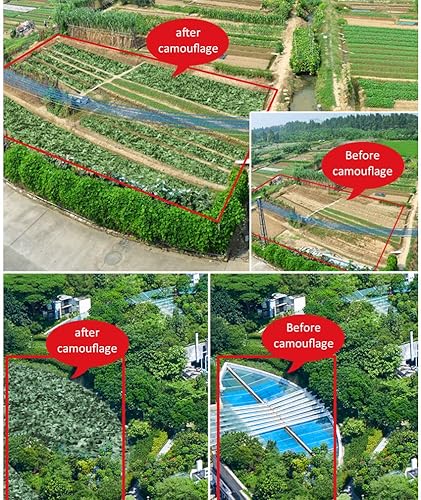 Miniatura 3 de KDDEON Militar Anti-aéreo camping al aire libre Tiro Caza cubierta de coche Jungle Camo Netting,Jardín Terraza Infantil Decoración de poliéster