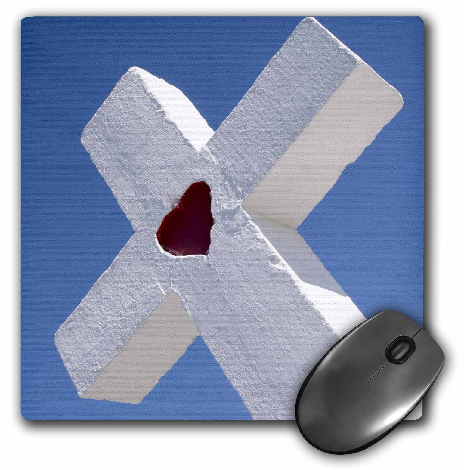 3dRose LLC 8 x 8 x 0.25 Inches Mouse Pad, Christian Heart, Julien McRoberts (mp_92680_1)