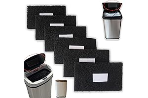 iTouchless Odor-Absorbing Charcoal Filters for Larger Trash Cans (Pack of 6)
