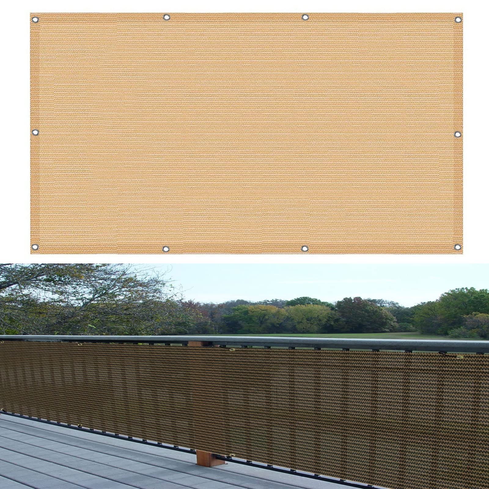 Clôture d'ombrage 130x850 cm pour créer un espace intimiste sur la terrasse