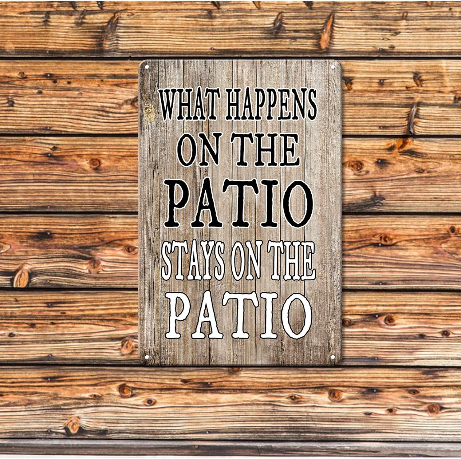 Funny Metal Tin Sign Patio Porch Signs Patio Decorations Outdoor Clearance Backyard Bar Pool Wall Decor - Image 7