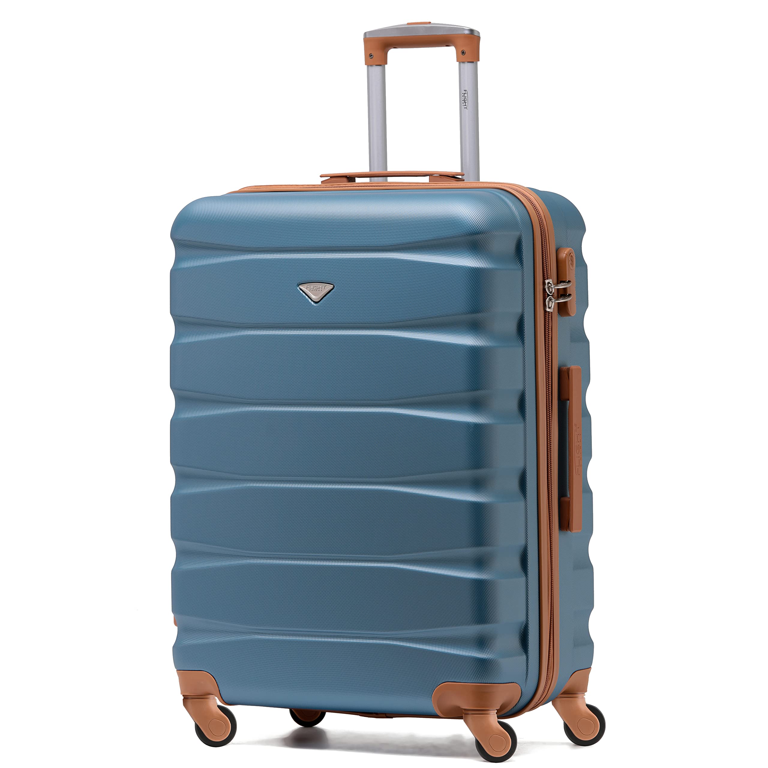 Flight Knight Lightweight 4 Wheel ABS Hard Case Medium Suitcase Approved for Over 100 Airlines Including easyJet, British Airways, Ryanair, Jet2, Emirates & Many More - Check-in Medium Size 25" — view 10