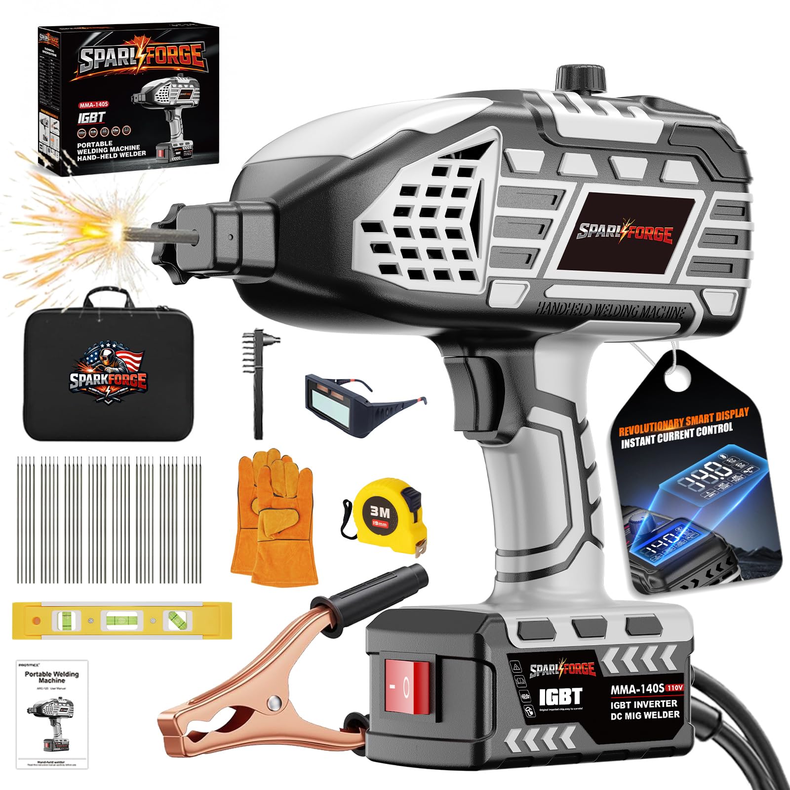 Sparkforge MMA-140S Handheld Welder - Portable & Powerful -1
