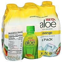 Vista 7 de Iberia Bebida de jugo de aloe vera, original, 9.5 onzas líquidas (paquete de 6), con pulpa de aloe pura, sin Aloína, sin sabores artificiales