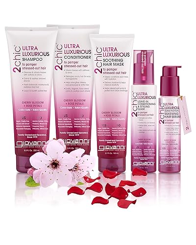 Miniatura 6 de GIOVANNI 2chic Elixir de acondicionamiento y peinado ultra lujoso sin enjuague, crema suavizante para cabello rizado y ondulado, enriquecido