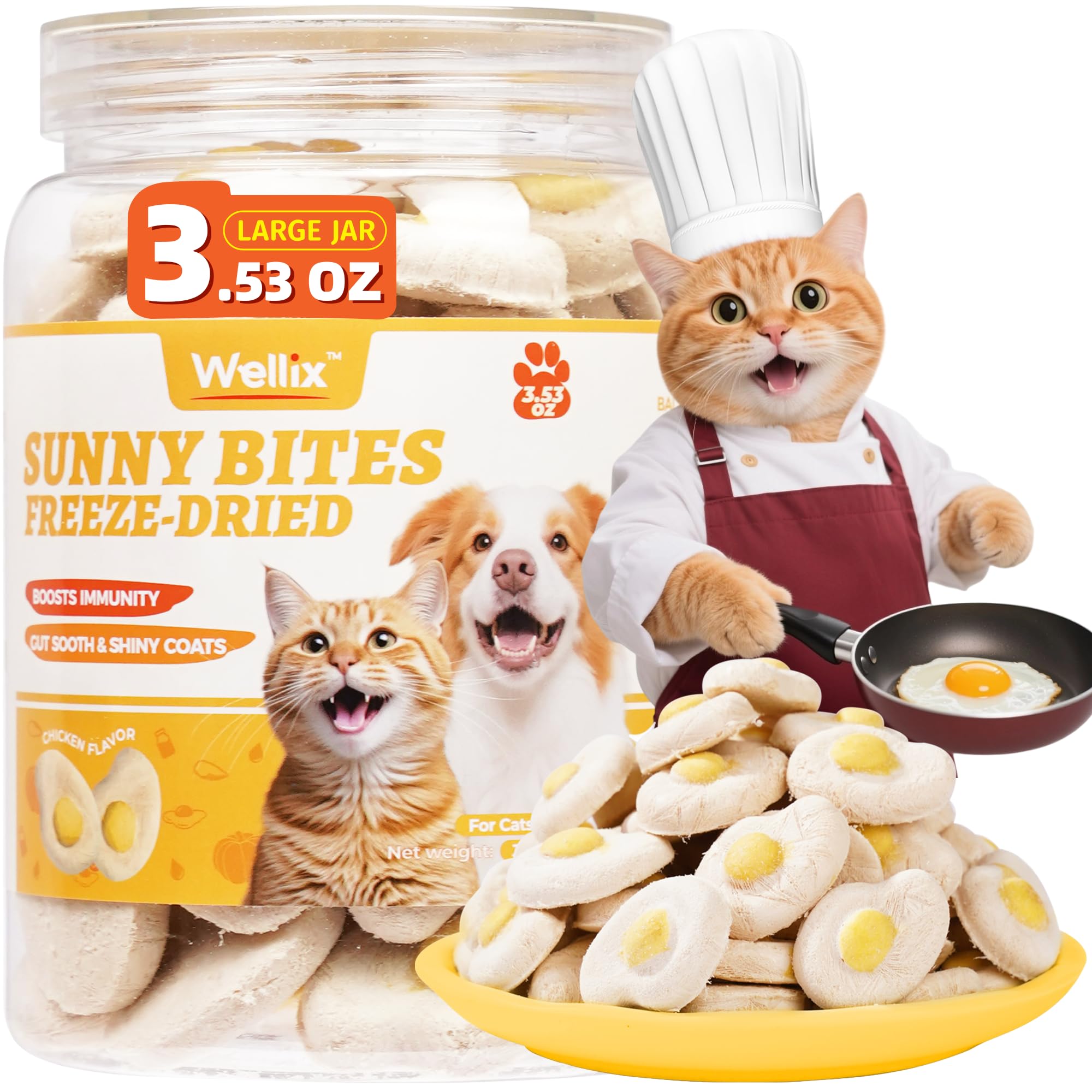 Wellix Freeze Dried Treats for Dogs & Cats - Immunity & Gut Health - 100g