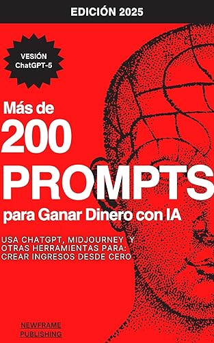 Más de 200 Prompts para Ganar Dinero con IA Usa ChatGPT, Midjourney y otras herramientas para crear ingresos online desde cero. (Spanish Edition)