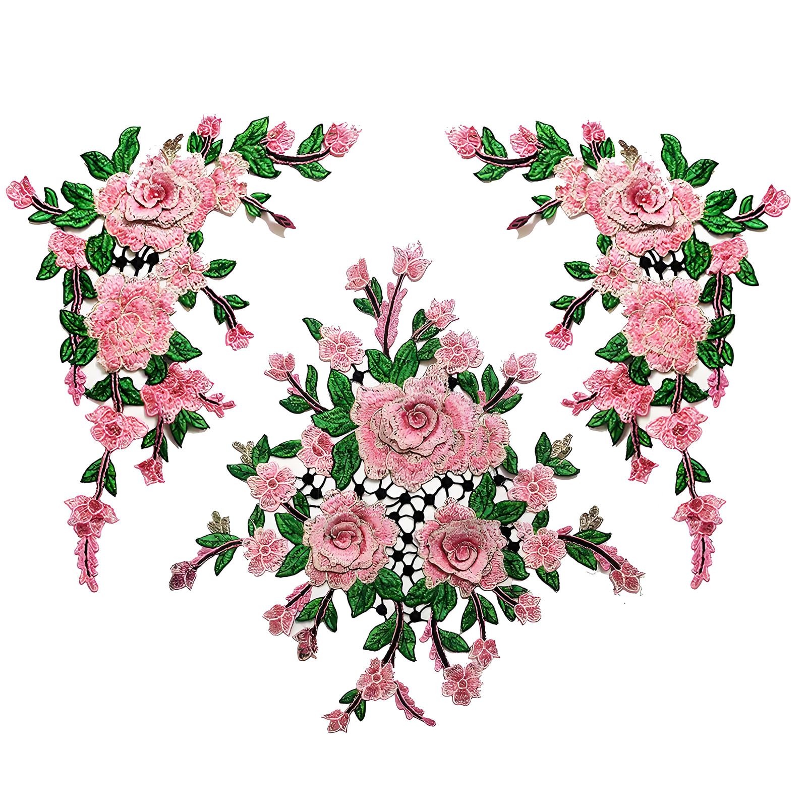 our fave Embroidered Applique Fade Resistant Sewing on Polyester Sticker for Shirt Jackets Dress Cheongsam Decoration Craft Fixes
