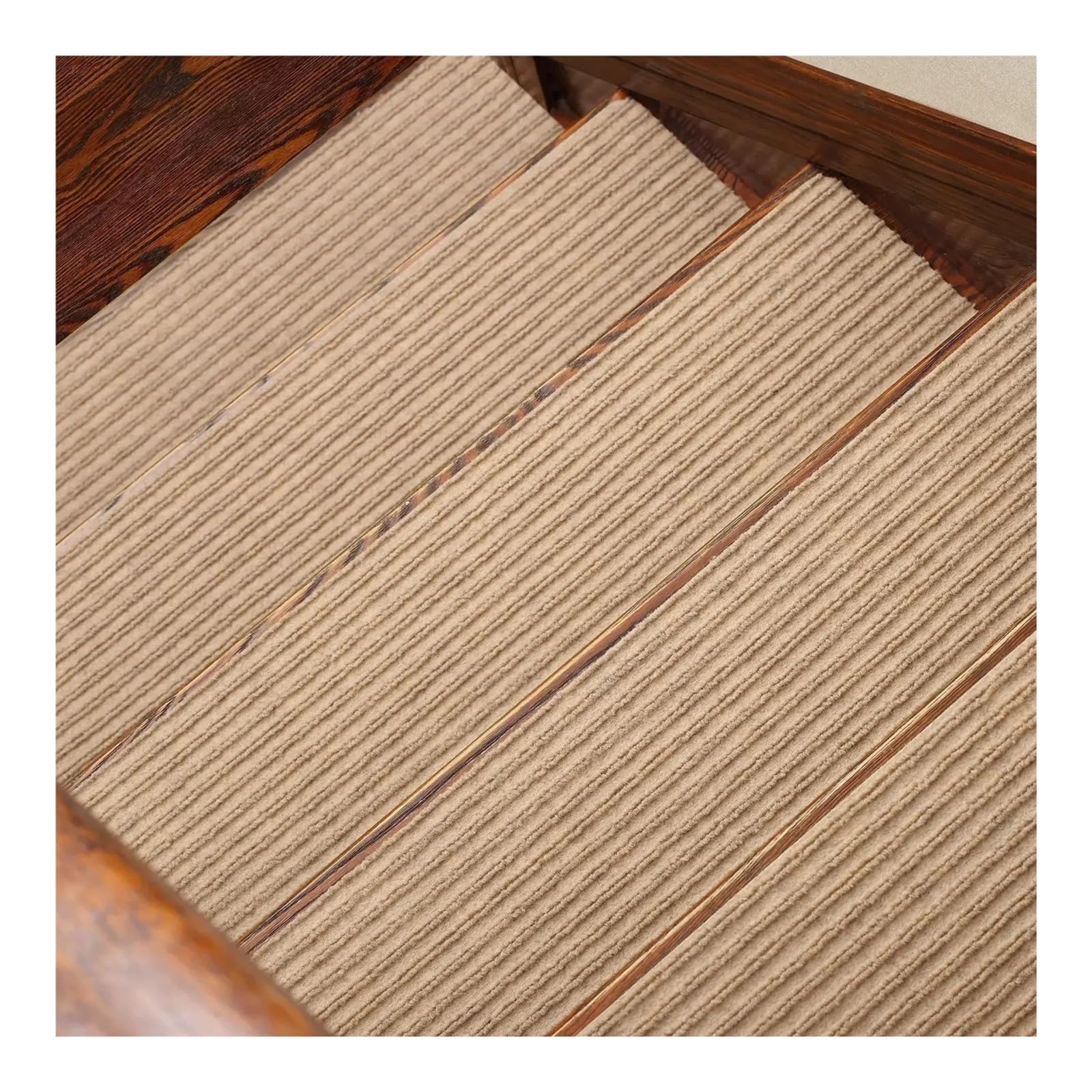 Escalera de 8 peldaños con alfombrillas antideslizantes autoadhesivas color 06