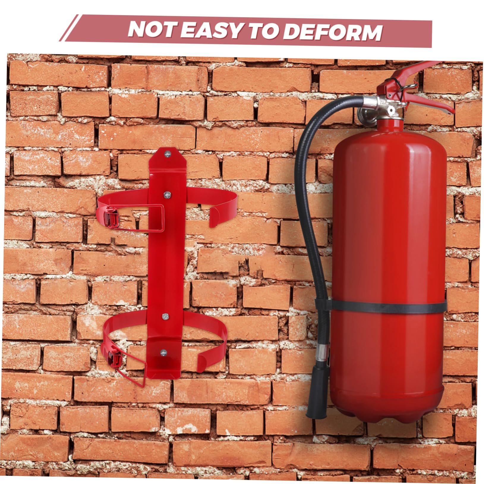 NULYLU Fire Extinguisher Bracket Boat Fire Extinguisher Holder Hook Auto Fire Extinguisher Automotive Fire Extinguisher Car Fire Extinguisher Mount Fire Extinguisher Wall Mount Iron Red