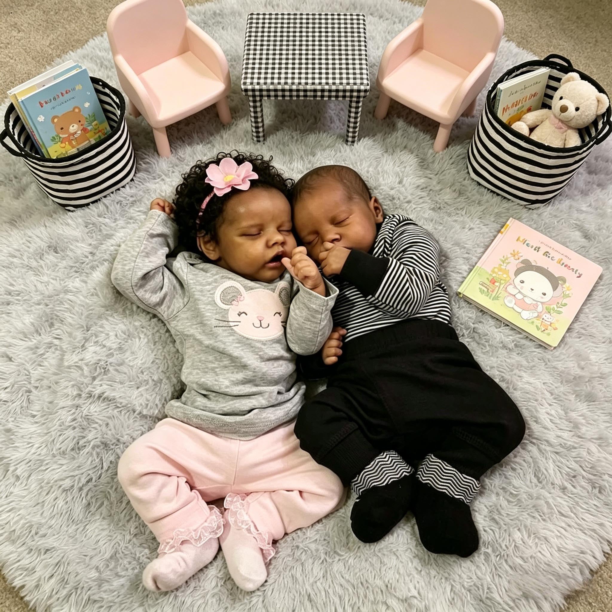 Black Reborn Baby Dolls silikonowe bliźniaki na całe ciało dziewczynka i chłopiec 45 cm realistyczna lalka bobas miękki winyl afroamerykańska realistyczny noworodek silikon niemowlęta
