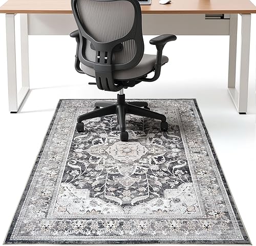Office Chair Mat Desk Chair Hardwood Mat, Easy Glide Office Rug Under Chair Mat for Home Gaming Rolling Chair Tile Floor,Large Floor Protector
