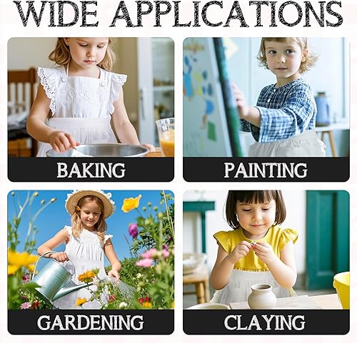 Miniatura 4 de TOPTIE Delantal de cintura con bolsillo, medio delantal de Navidad para mujer, ideal para cocinar jardinería