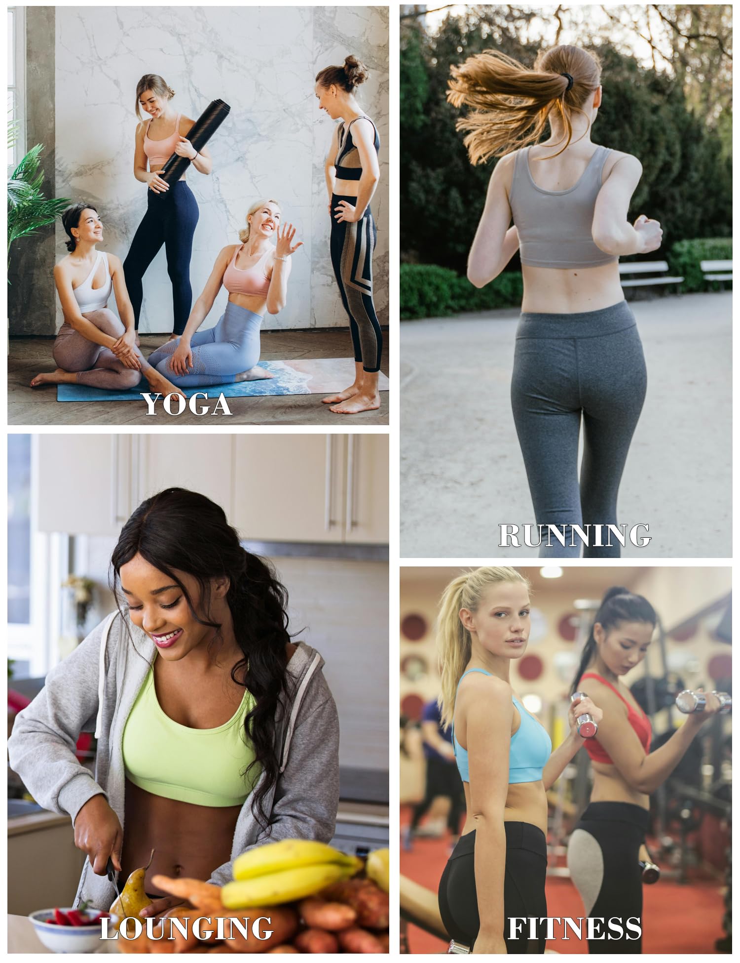 HANERDUN 2 PCS Vêtement de Sport pour Femme Ensembles Soutien-Gorge Sport Legging Taille Haute Shorts Fitness Dans Couture Sportswear de Yoga