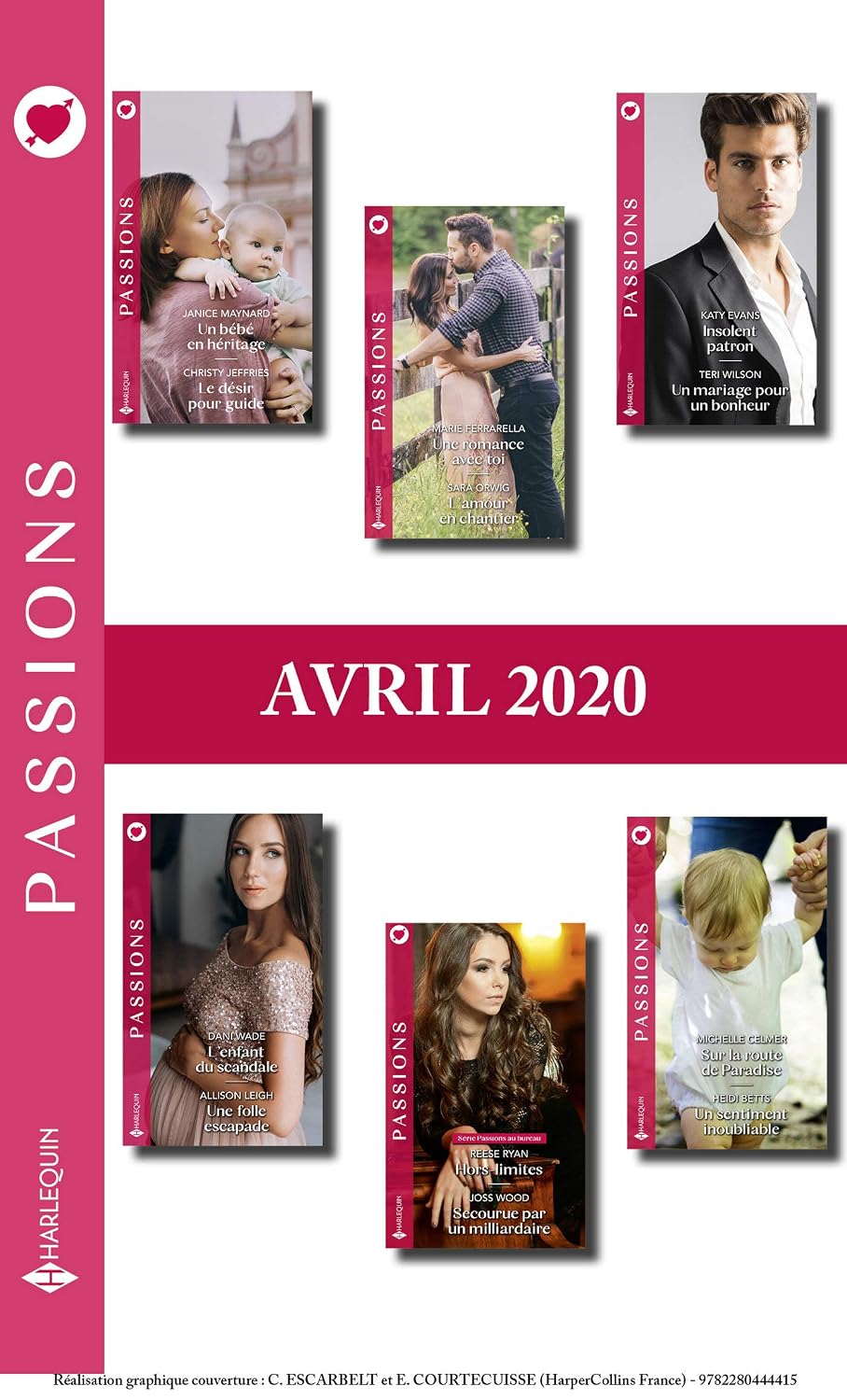 Pack mensuel Passions : 12 romans (Avril 2020) (French Edition)