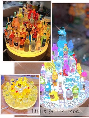 Miniatura 5 de LeJisunhs Lámpara de mesa con base de madera (cilindro de 3.93 pulgadas, blanco cálido)