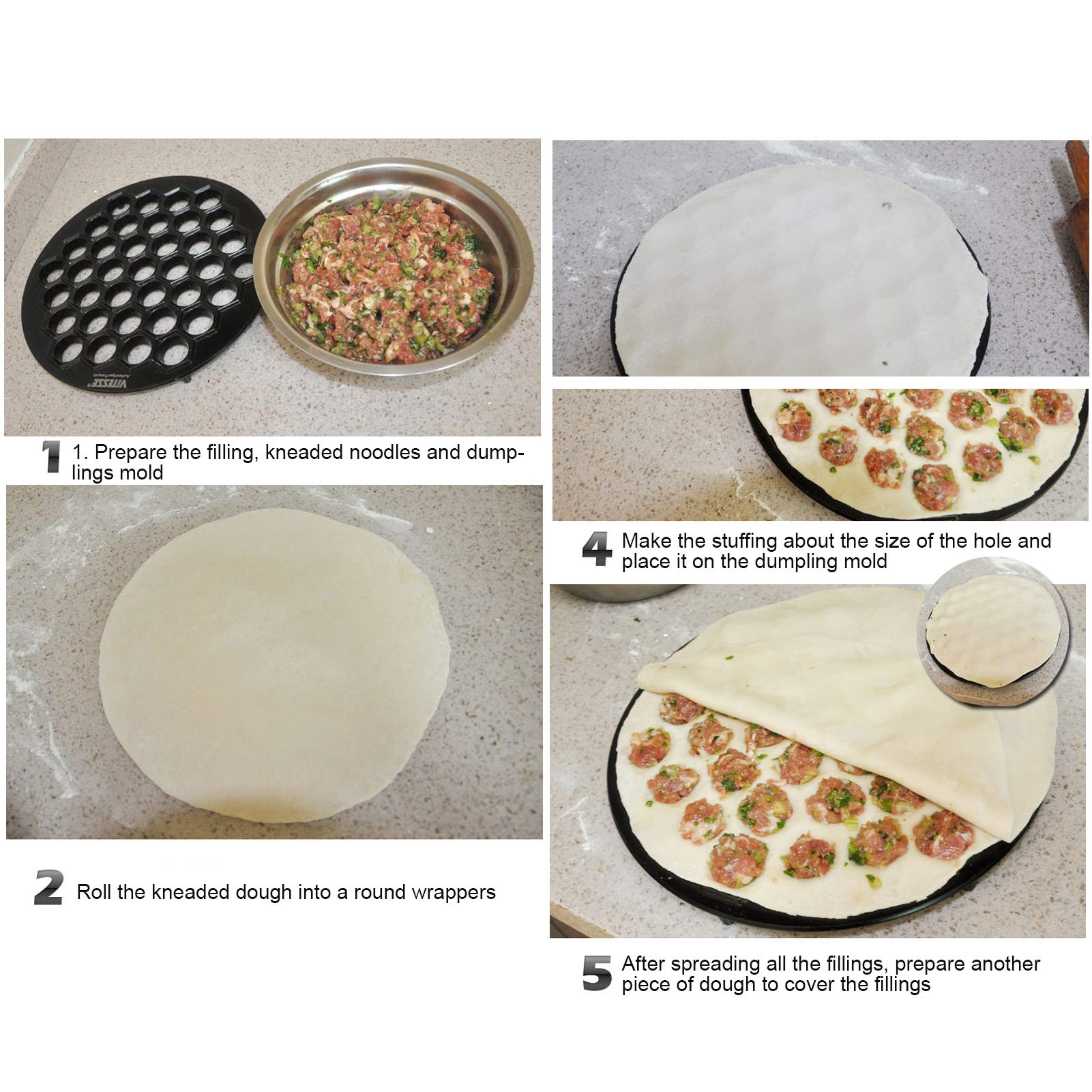 Pelmeni Maker, Aluminium Alloy Ravioli Maker Dumplings Mold for Kitchen Cooking Tools