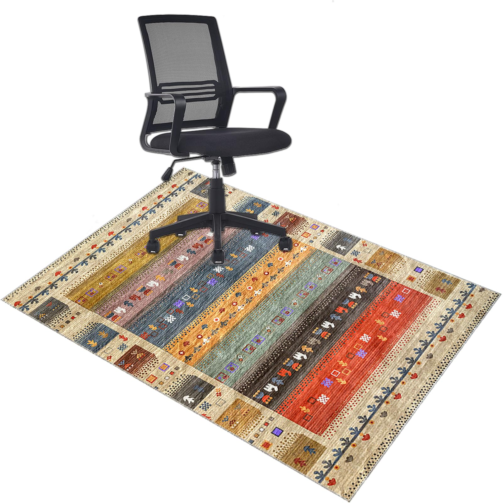 Xiaputcr Color-M1077 Heavy Duty Office Chair Mats For Carpeted And Hardwood Floor Low Pile Chair Mat Soft And Comfortable Carpet Protectors Chair Mat Anti Slip Computer Desk Chair Mat Floor Gaming Chair Mat 80 X 120 Cm
