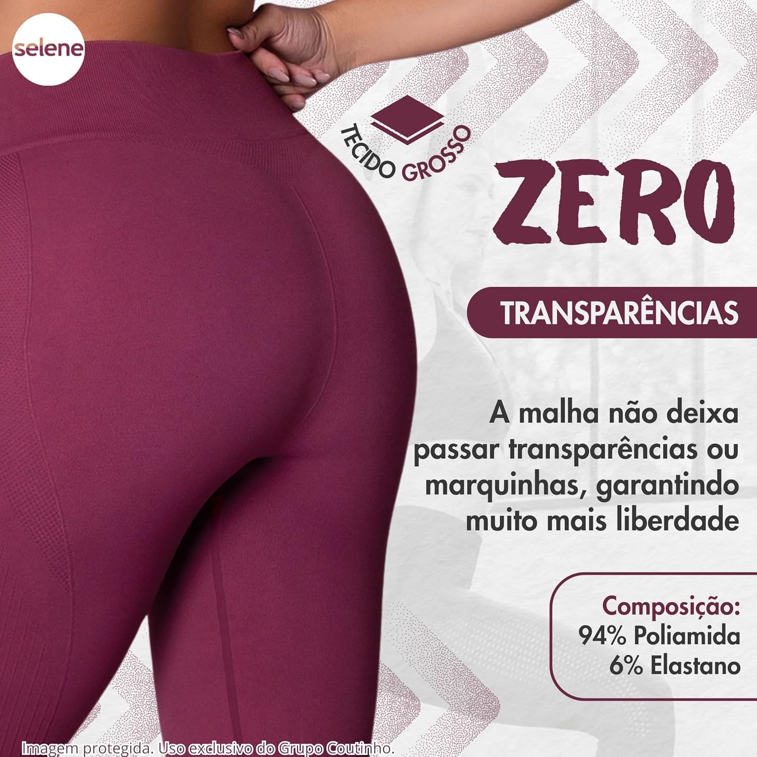Legging Academia Poliamida Cintura Alta Microfuros Sem Costura Fitness Selene