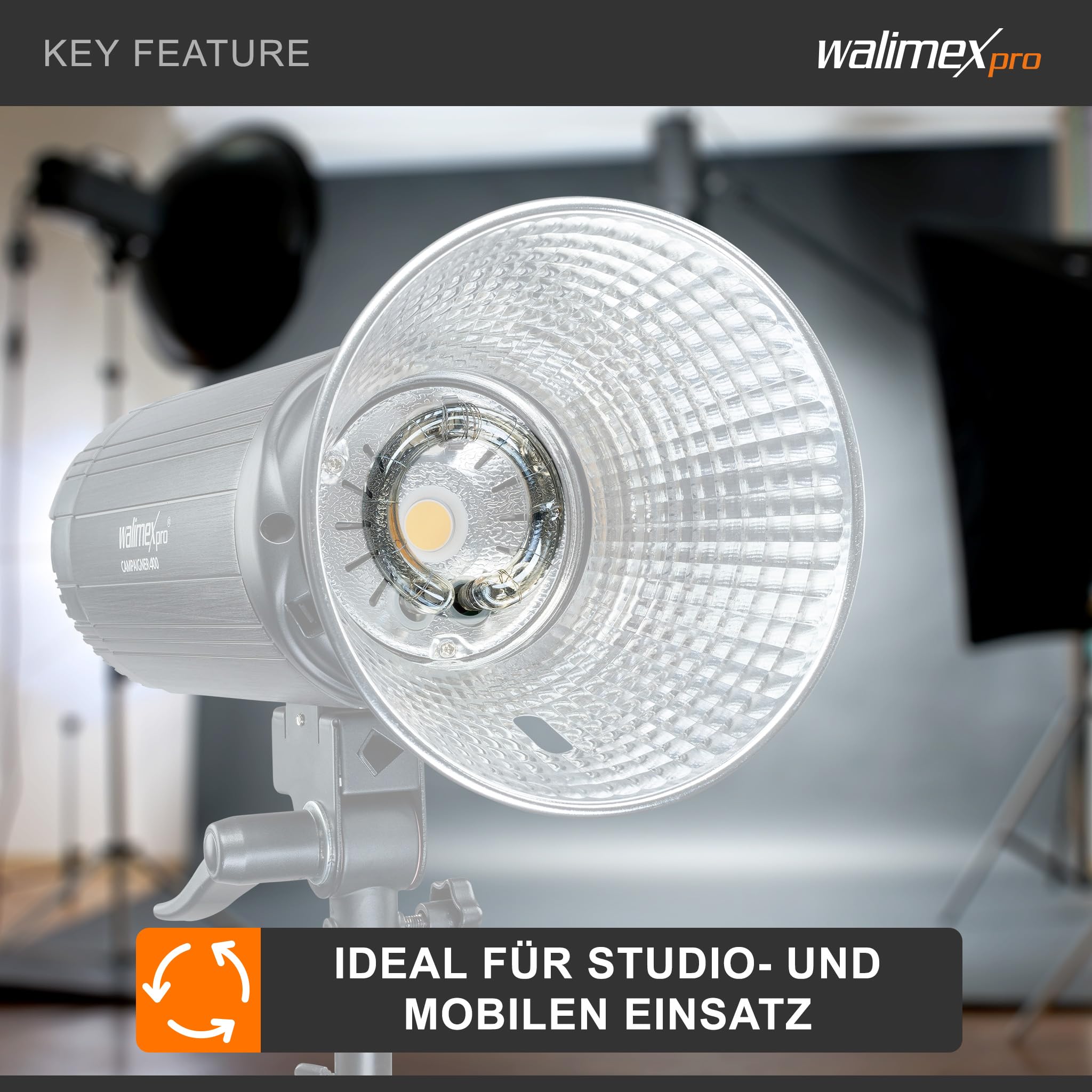 walimex Pro - Tubo flash di ricambio Mover 400