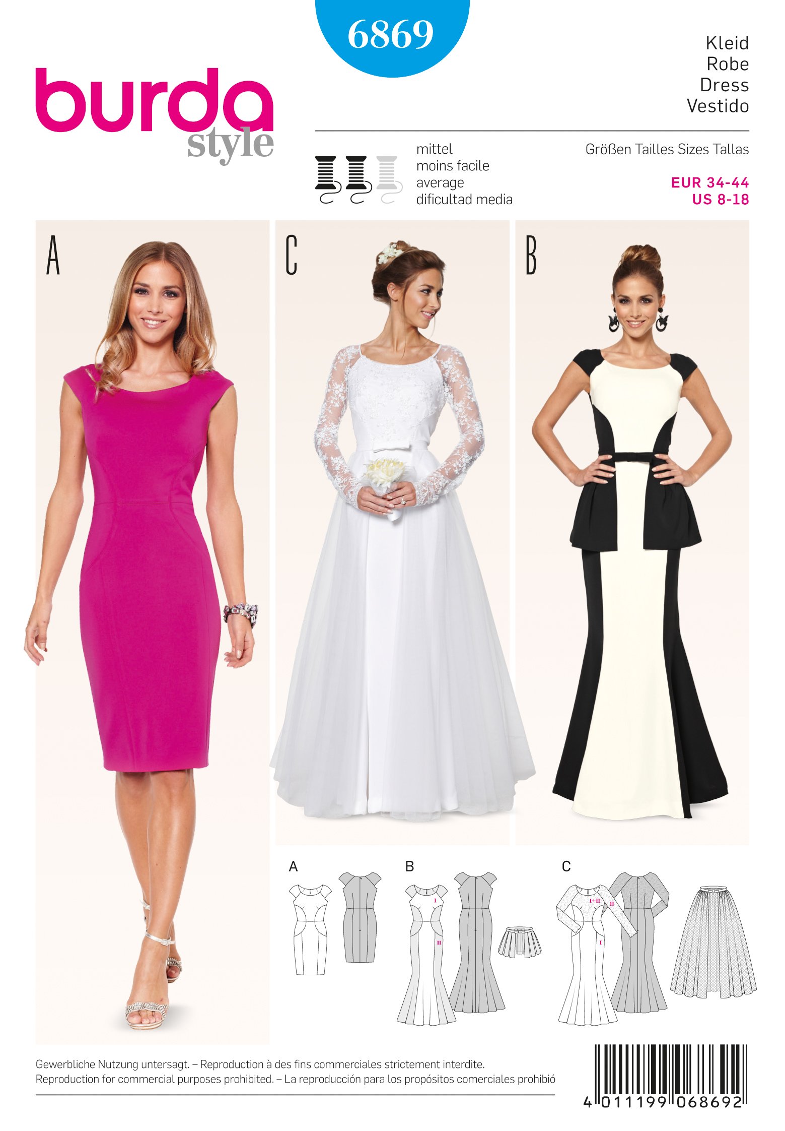 Style wedding dress pattern