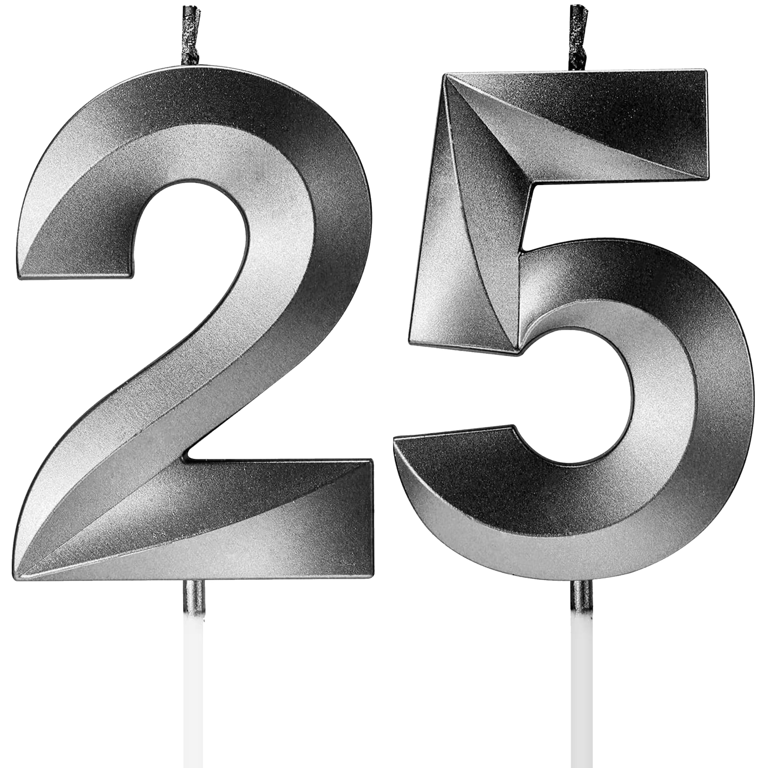 Birthday Candles Number Candles Age Year for Cakes Happy Birthday 3D Designed Wedding Anniversary Party Cake Topper Decorations
