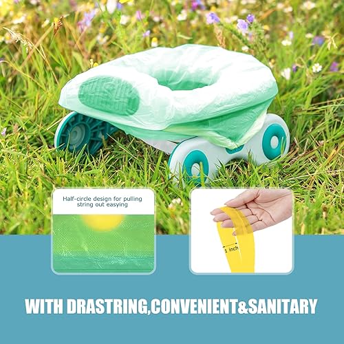 Miniatura 5 de Orinal portátil para viaje de niños pequeños, asiento plegable para entrenamiento de niños pequeños, inodoro para niños y niñas, automóvil, orinal